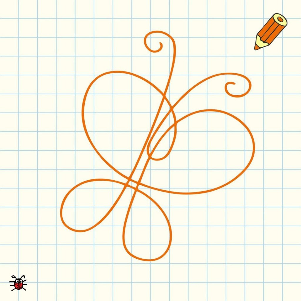 Rysowanie bez odrywania ołówka od kartki – wesoła grafomotoryka na&nbsp;lato