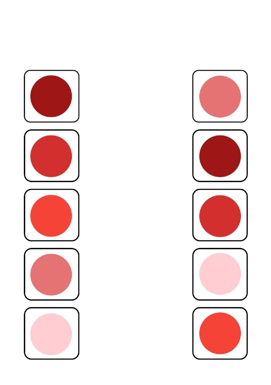 Rozpoznawanie kolorów –&nbsp;arkusze