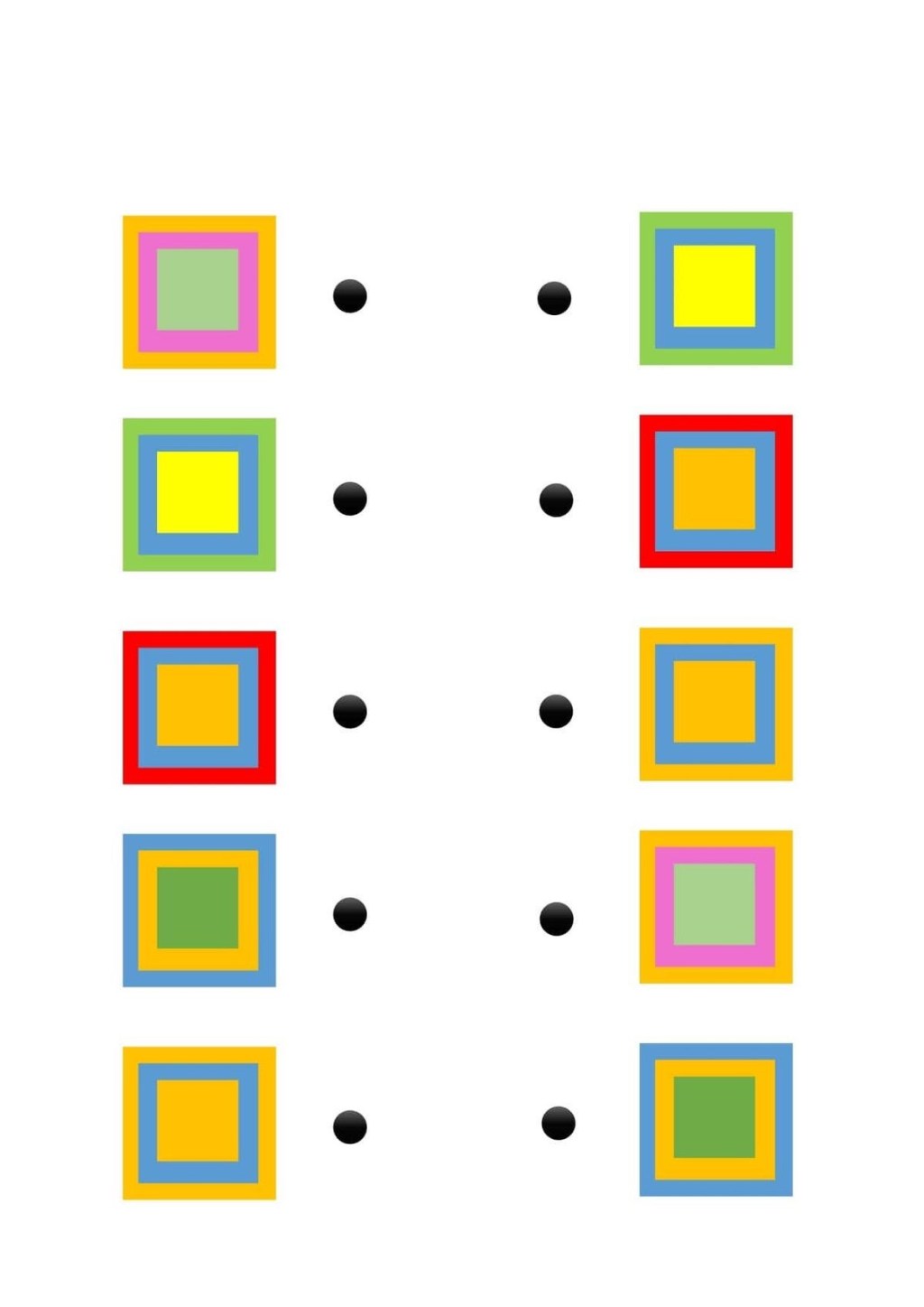 Połącz wzory i kolory – ćwiczenia percepcji&nbsp;wzrokowej