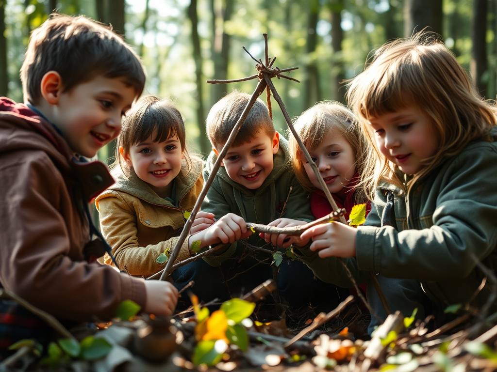 Zajęcia survivalowe dla przedszkolaków: Nauka przetrwania i zabawy w&nbsp;lesie