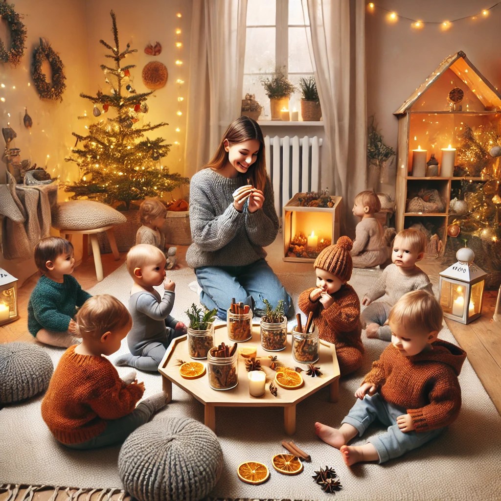 Scenariusz zajęć w żłobku: Świąteczne zapachy: Pierwsze wrażenia sensoryczne&nbsp;maluchów