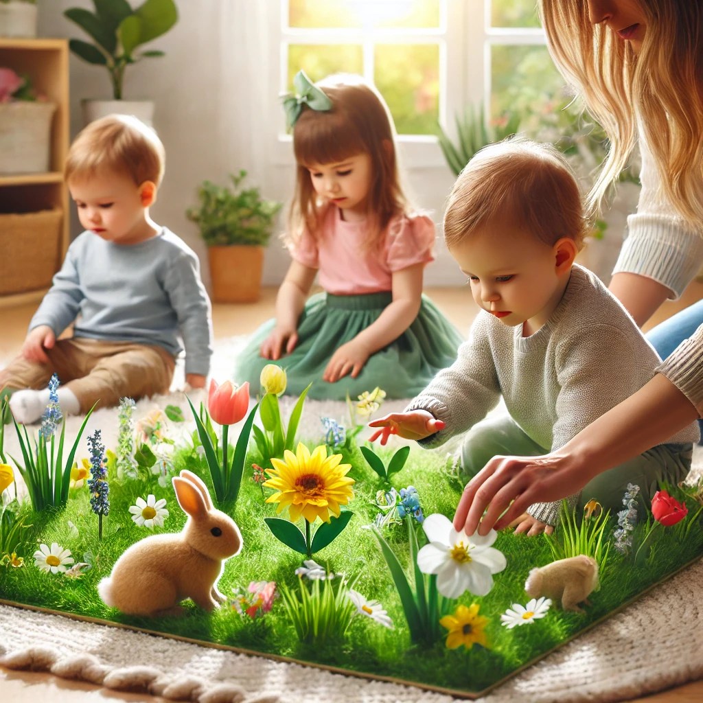 Dotykamy wiosny – zabawy sensoryczne. Scenariusz zajęć dla&nbsp;żłobka