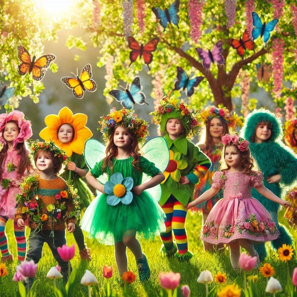 Teatrzyk wiosenny – odgrywanie scenek o budzeniu się&nbsp;przyrody