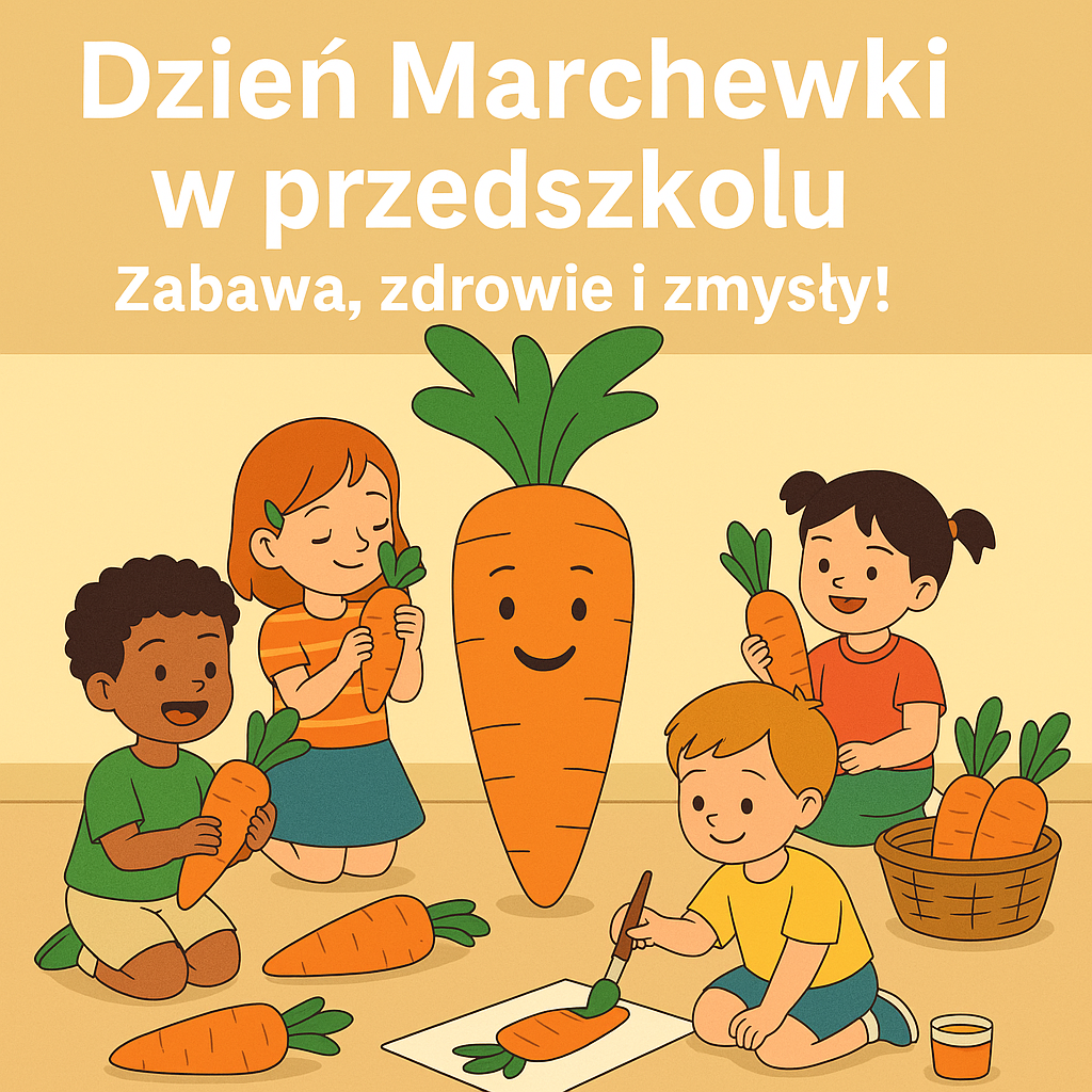 🥕 Dzień Marchewki w przedszkolu – edukacja zdrowotna i zabawy sensoryczne