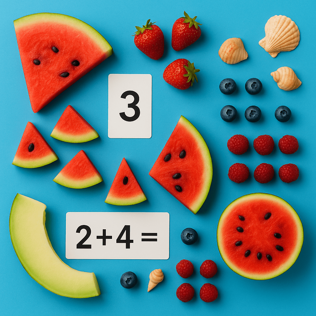 🍉 Letnia matematyka: Liczenie&nbsp;owoców