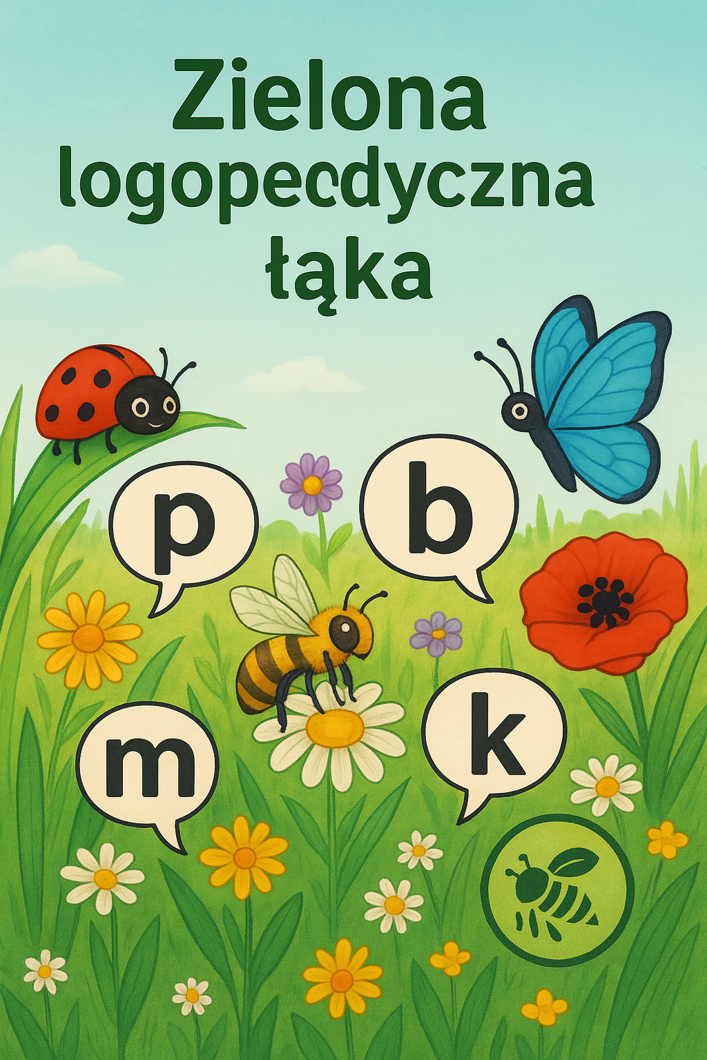 🔹 Zielona logopedyczna łąka