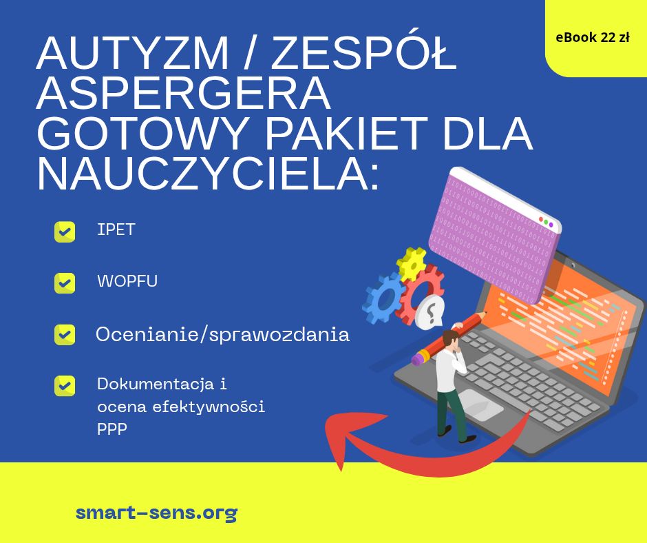 📘 Autyzm / Zespół Aspergera w szkole Gotowy pakiet dla nauczyciela: IPET, WOPFU, ocenianie, dokumentacja i ocena efektywności PPP (2026) eBook 22&nbsp;zł