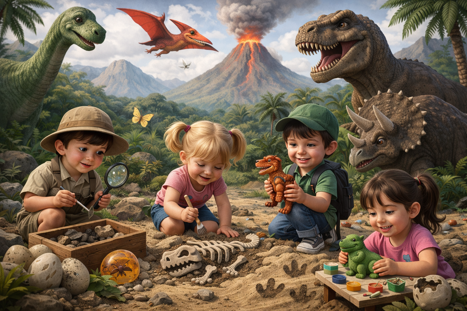 🦕 Dzień Dinozaura w przedszkolu – kreatywny scenariusz zajęć edukacyjnych dla dzieci