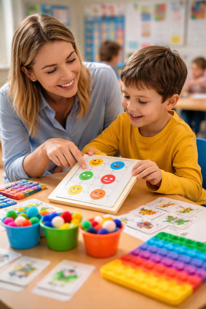 Ćwiczenia dla dzieci z autyzmem – 25 sprawdzonych pomysłów do wykorzystania od razu (przedszkole +&nbsp;szkoła)