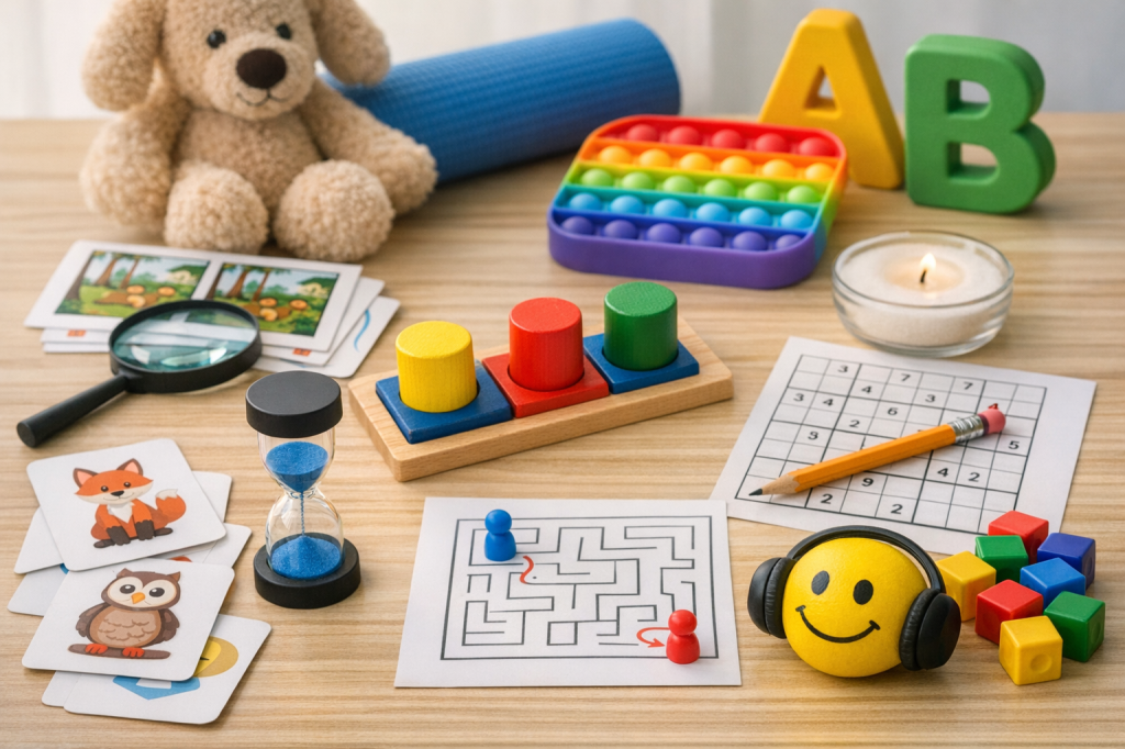 🧠 Trening koncentracji uwagi – scenariusz zajęć korekcyjno-kompensacyjnych (gotowe ćwiczenia +&nbsp;materiały)