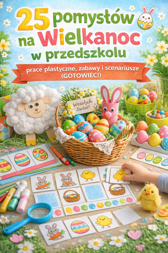 🐣 25 pomysłów na Wielkanoc w przedszkolu – prace plastyczne, zabawy i scenariusze, które dzieci pokochają (GOTOWIEC&nbsp;2026)