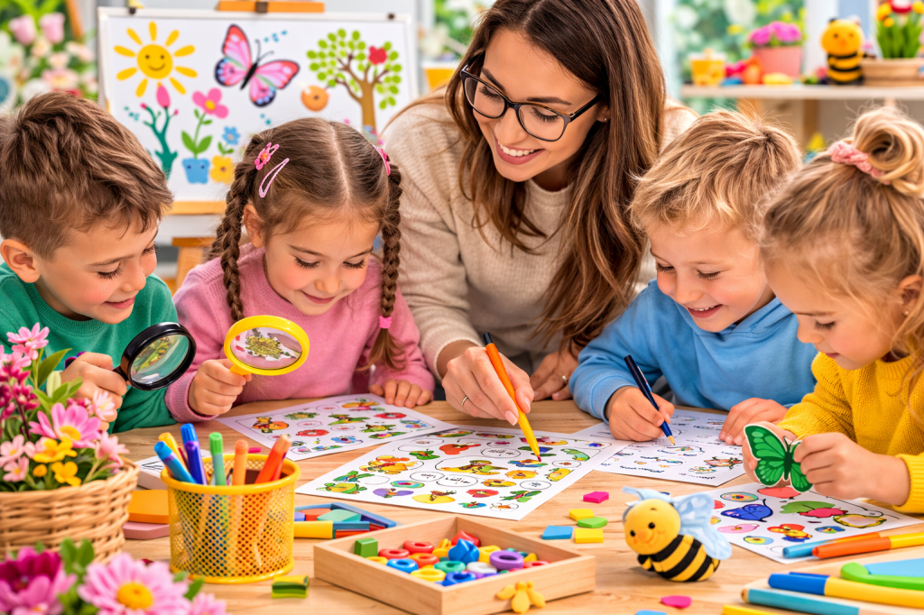 🌸 „Wiosenny trening koncentracji” – scenariusz zajęć rewalidacyjnych rozwijających uwagę&nbsp;selektywną