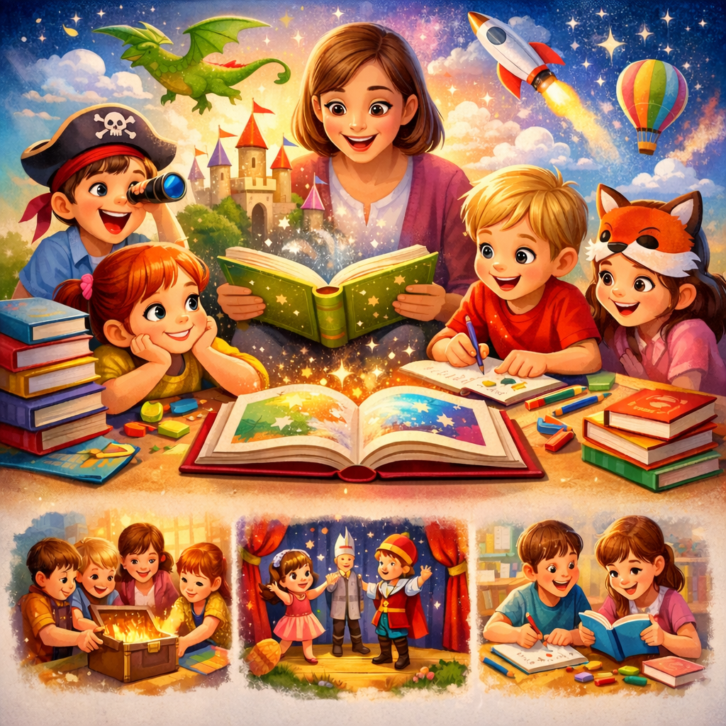 📚 Światowy Dzień Książki – scenariusz zajęć „Magiczna podróż do świata książek” (przedszkole + klasy 1–3)