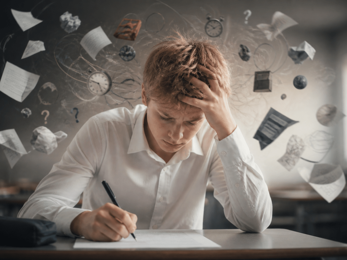Stres egzaminacyjny u ucznia z ADHD – dlaczego traci punkty mimo&nbsp;wiedzy?