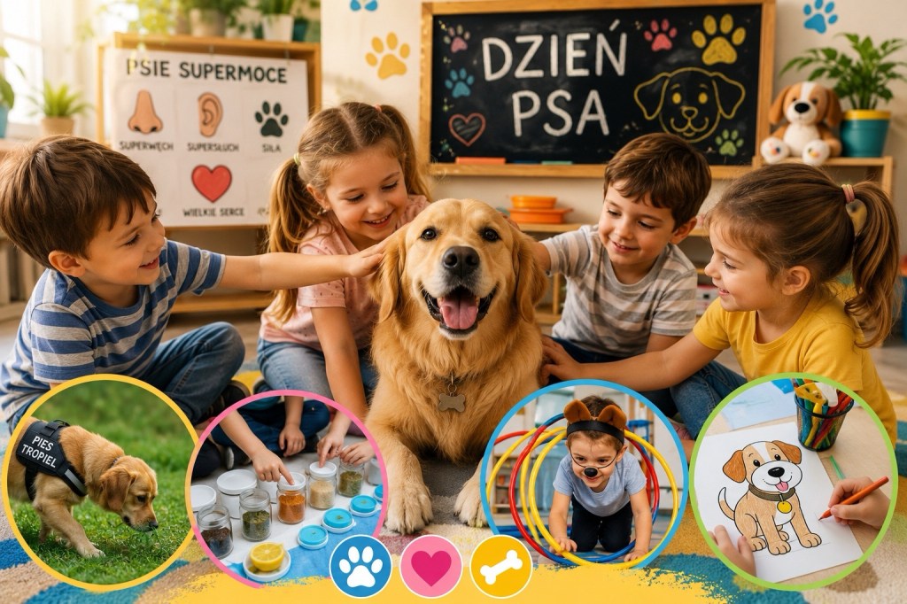 🐶 Psie supermoce! Dlaczego psy są niezwykłe? Wakacyjny scenariusz zajęć na Dzień Psa dla&nbsp;przedszkolaków
