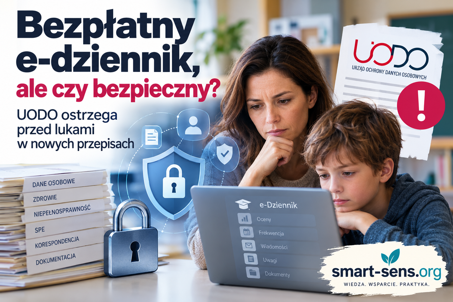 Bezpłatny e-dziennik 2026. UODO ostrzega przed lukami